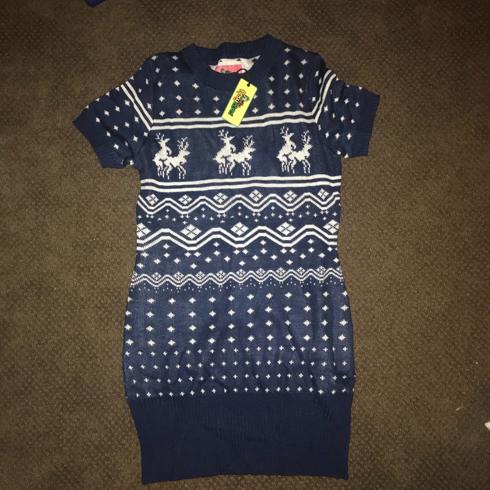 NWT Tipsy Elves sweater dress sz M